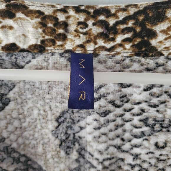MAR by Vix Brown Multi Snake Print Kimono Size XL - Picture 5 of 8